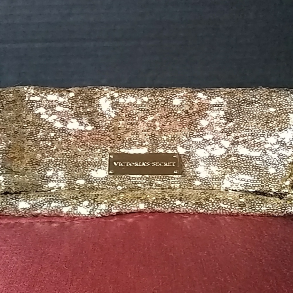 Victoria secret Gold sequin clutch